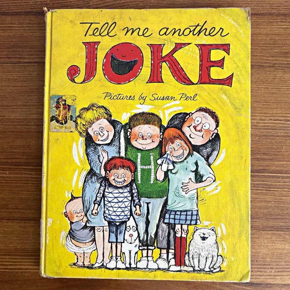 1964 Tell Me Another JOKE Hardcover Illustrated Picture Book Underwood Perl